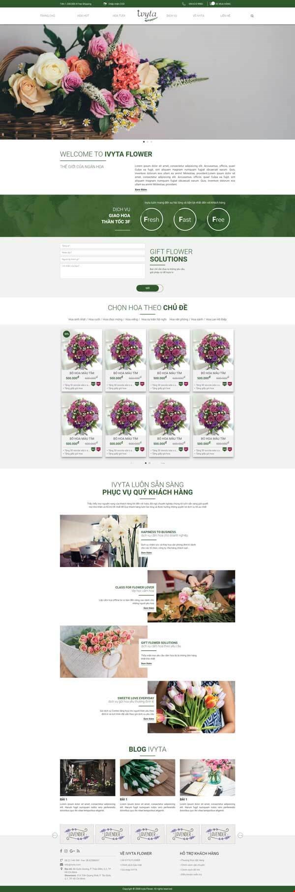 Ivyta – Chuỗi cửa hàng hoa tươi TP.HCM